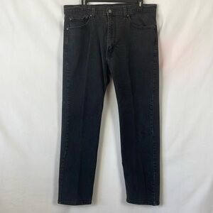 Levi's Men's Black 505 Straight Leg Jeans - Size 38 X 30